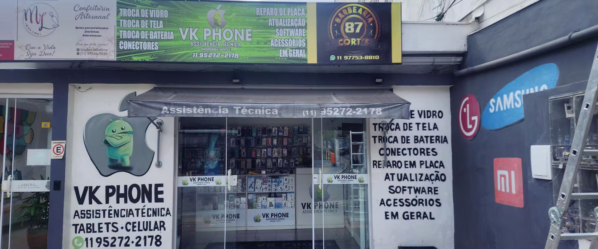 Fachada da VK Phone Assistência Técnica de Celular em São Bernardo do Campo